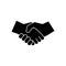 Business handshake. Handshake icon vector. contract agreement. Trust icon vector. Deal. Done. partnership icon