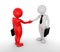 Business handshake. Ton man shaking hands. Deal, agreement, partner concept