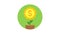 Business icon money flower dollar sign. Animation icons. Transparent background