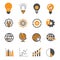 Business icons. Management icons, finance icons, human resources icons.Vector and illustration.