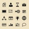 Business icons set. Icons for business, management, finance, strategy, marketing.