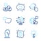 Business icons set. Included icon as Energy, Smile chat, Timer signs. Vector