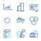 Business icons set. Included icon as Like, Chart, Sunny weather signs. Credit card, Diploma, Tractor symbols. Vector