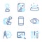 Business icons set. Included icon as Search photo, Myopia, Smartphone signs. Vector