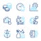 Business icons set. Included icon as Tips, Smartphone sms, Augmented reality signs. Vector