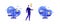 Business idea balance people concept. Vector flat person illustration. Libra sign with comparison money and lightbulb symbol