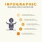 Business, Improvement, Man, Person, Potential Solid Icon Infographics 5 Steps Presentation Background