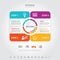 Business infographic Business success concept with graph. vector design. no7