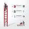 Business Infographic climbing ladder concept.vector
