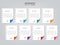 Business infographic labels template with 8 options.Creative concept for infographic