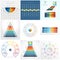 Business Infographic Templates for text area nine position