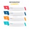 Business Infographic timeline process template, Colorful Banner text box desgin for presentation, presentation for workflow