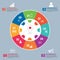 Business Infographics Circle, Infographic tag, infographic view