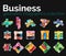 Business infographics collection - glossy stripes