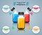 Business Infographics. Medicine bottles, Recipe icon.