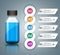 Business Infographics. Medicine bottles, Recipe icon.