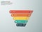 Business infographics with stages of a Sales Funnel