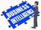 Business Intelligence Puzzle Shows Opportunities 3d Rendering