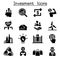 Business investment icon set