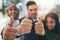 Business just keeps getting better and better. Portrait of a team of colleagues showing thumbs up in an arabic office.