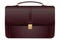 Business leather briefcase