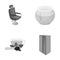 Business, leisure, ecology and other monochrome icon in cartoon style. shelves, tree, design icons in set collection.