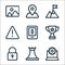 business line icons. linear set. quality vector line set such as configuration, chesspiece, padlock, award, online payment, alert