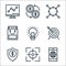 Business line icons. linear set. quality vector line set such as internet, target, insurance, target, idea, shopping bag,