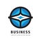 Business logo design. Abstract geometric sign. Startup commerce symbol. Fintech icon design. Progress development concept logo.