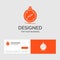 Business logo template for compass, direction, navigation, gps, location. Orange Visiting Cards with Brand logo template