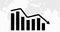 Business loss due to covid. growth down arrow. Business graph showing growth down. business loss concept 4k video