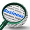 Business Magnifier Definition Means Corporative Transactions And