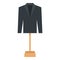 Business man blazer icon, flat style