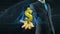 Business man, businessman hold dollar icon on hand growth of quotations, currency, exchange grow up concept
