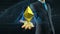 Business man, businessman hold ethereum, ether cash icon on hand growth of quotations, currency, exchange grow up