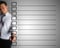 Business man designed blank checklist