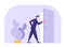 Business Man in Formal Suit Standing at Door Entrance Looking Inside, Businessman New Opportunity, Idea of Success