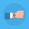 Business Man Hand Wearing Digital Wrist Watch Icon Contactless Payment Concept