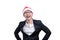 Business man has happy and smiling with Christmas festival theme