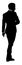 Business Man In Suit Silhouette Person