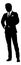 Business Man In Suit Silhouette Person