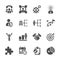 Business and management icon set, vector eps10