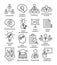 Business management line icons Pack 31