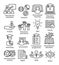 Business management line icons Pack 35