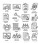 Business management line icons Pack 37