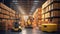 business management smart robotic warehouse AI Generated Image