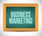 Business Marketing chalkboard sign concept