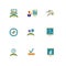 Business and marketing flat vector icons