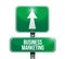 Business Marketing road sign concept illustration