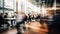 Business meetings with people motion blur view concept of Participants engagement, created with Generative AI technology